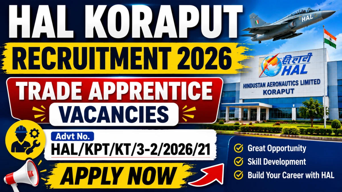 HAL Koraput Trade Apprentice Recruitment 2026