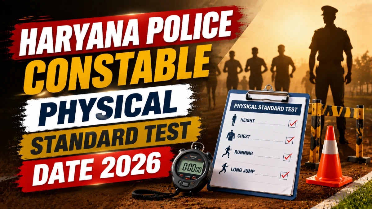 Haryana Police Constable PST Date 2026 Out