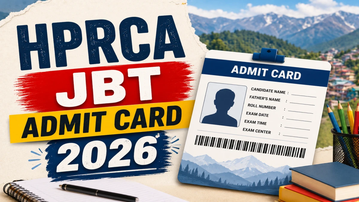 HPRCA JBT Admit Card 2026 Out