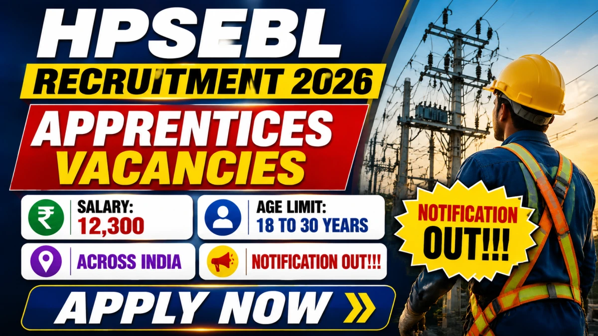 HPSEBL Apprentices Recruitment 2026 Notification Out