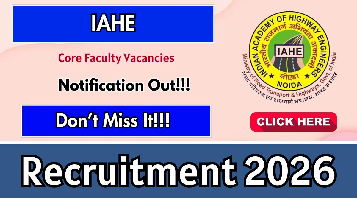 IAHE Core Faculty Recruitment 2026