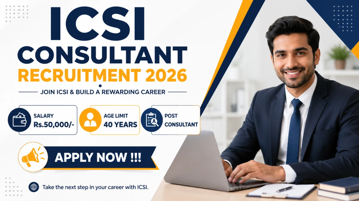 ICSI Consultant Recruitment 2026 – Apply Online