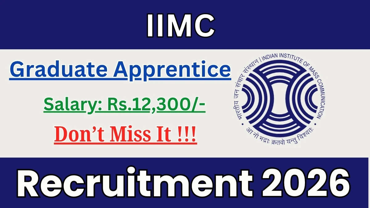 IIMC Graduate Apprentice Recruitment 2026