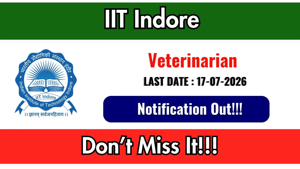 IIT Indore Veterinarian Recruitment 2026