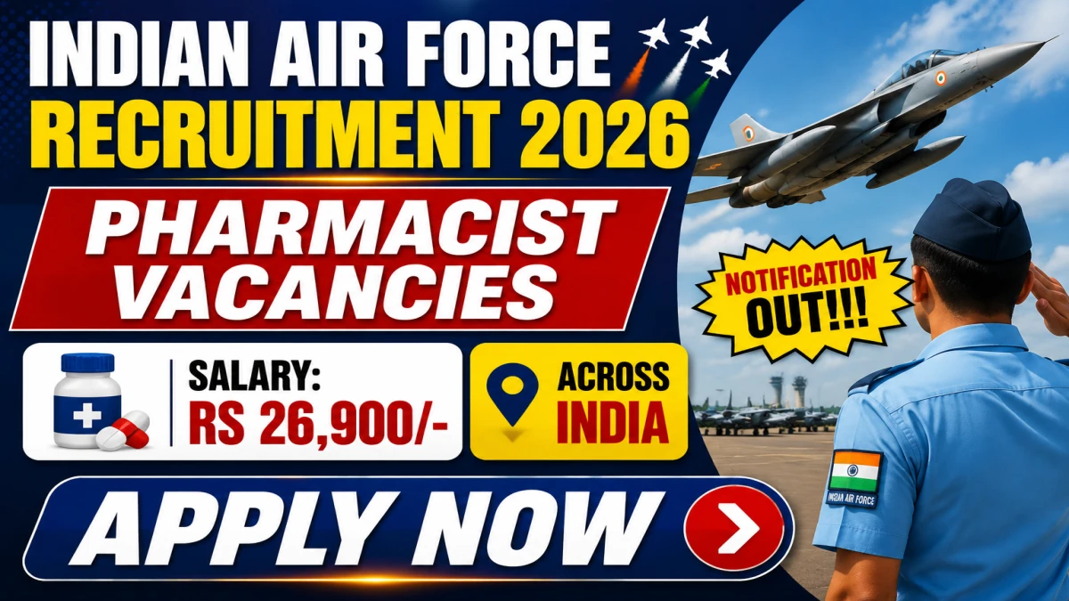 Indian Air Force Pharmacist Recruitment 2026