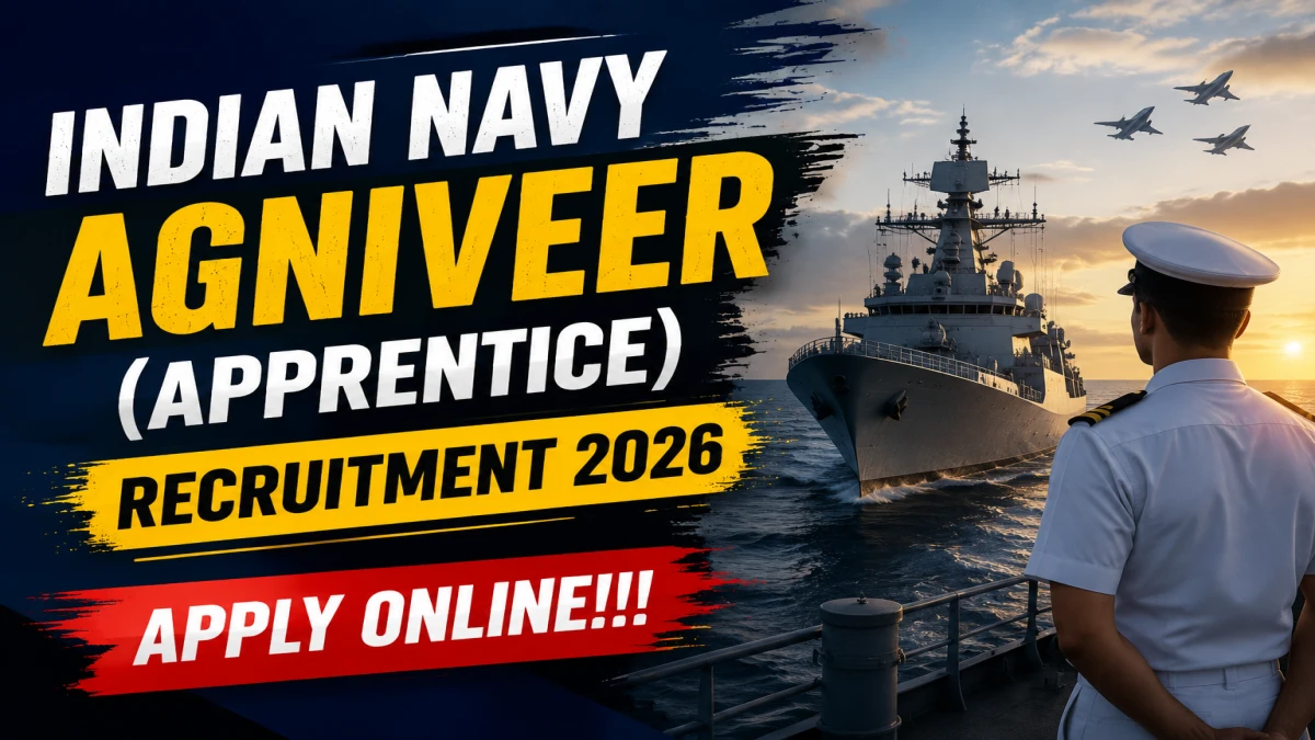 Indian Navy Agniveer (Apprentice) 2026 – Apply Online for 01/2027 & 02/2027 Batches Starts 5 June