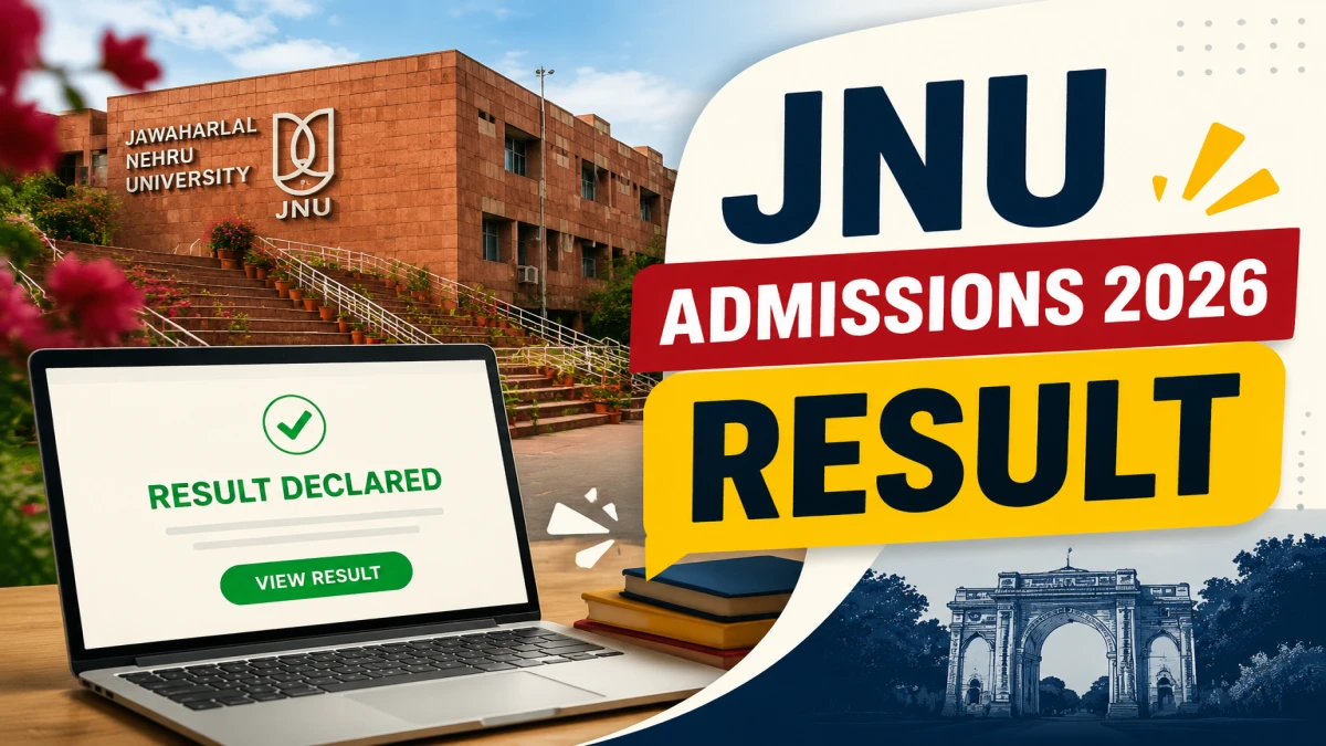 JNU Admissions 2026 Result – Download Scorecard MA, MSc and MCA at jnuee.jnu.ac.in