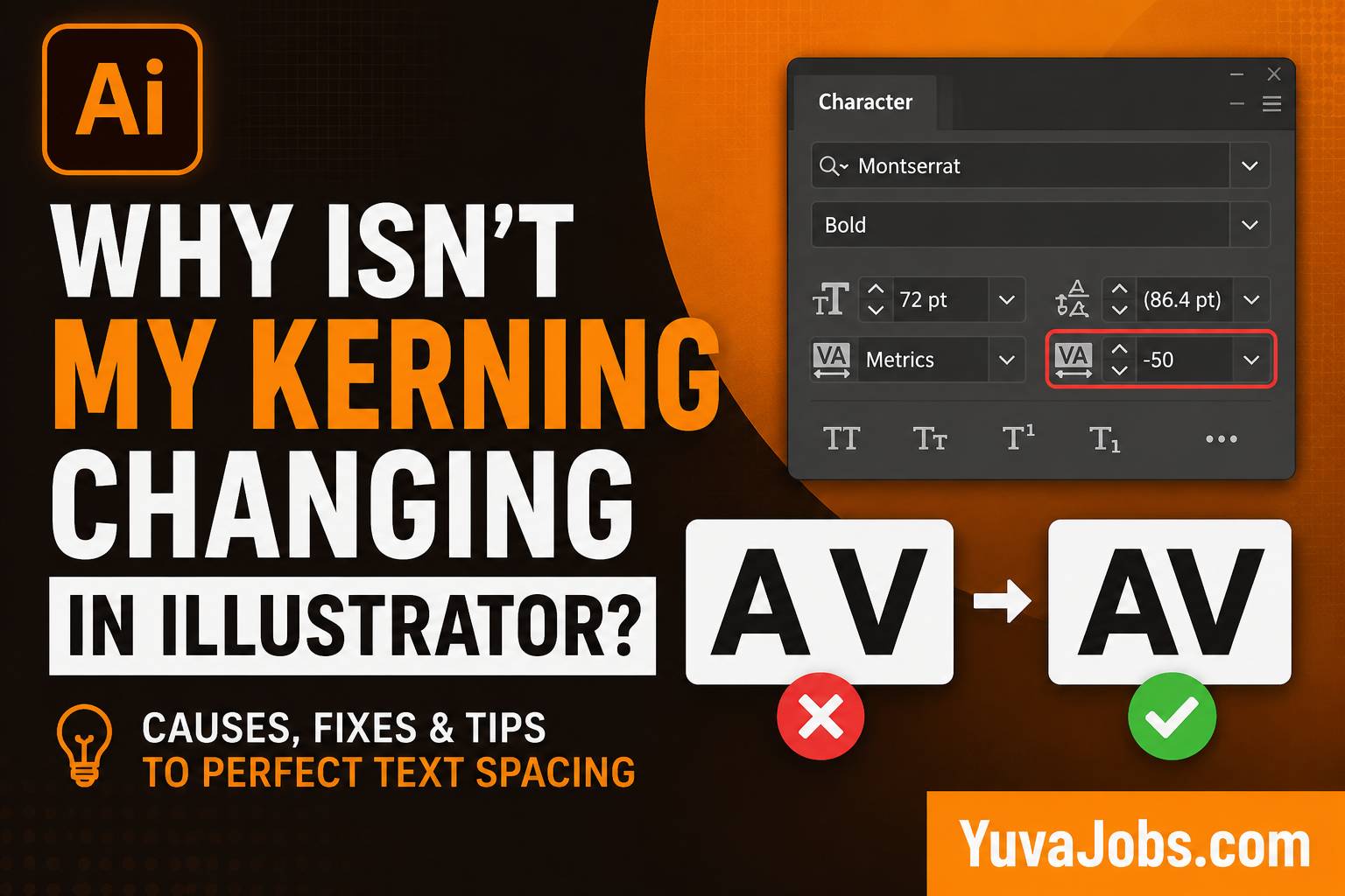 Fix Kerning Not Changing in Illustrator: Easy Step Guide
