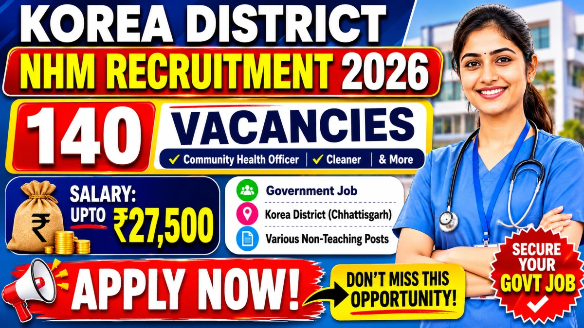 CMHO Korea Recruitment 2026 – Apply Online for 140 Community Health Officer, Cleaner and More Posts
