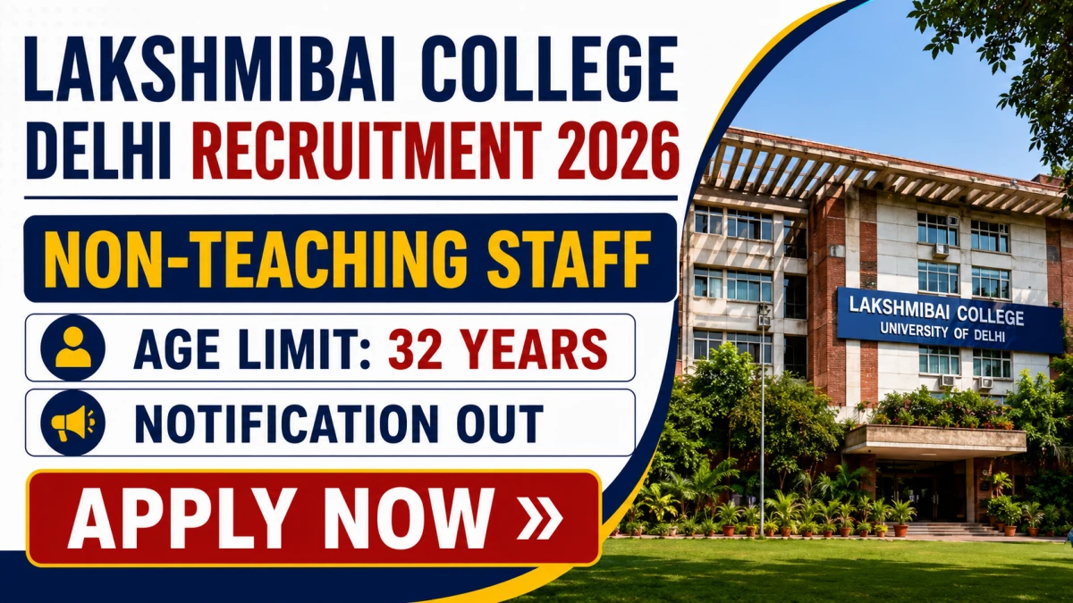 Lakshmibai College Delhi Non-Teaching Staff Recruitment 2026