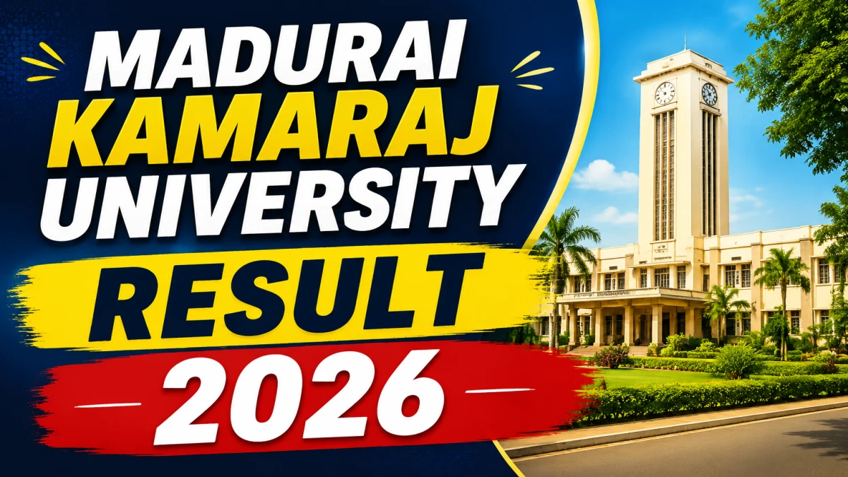 Madurai Kamaraj University Result 2026 Out for BA & B.Lit at mkuniversity.ac.in