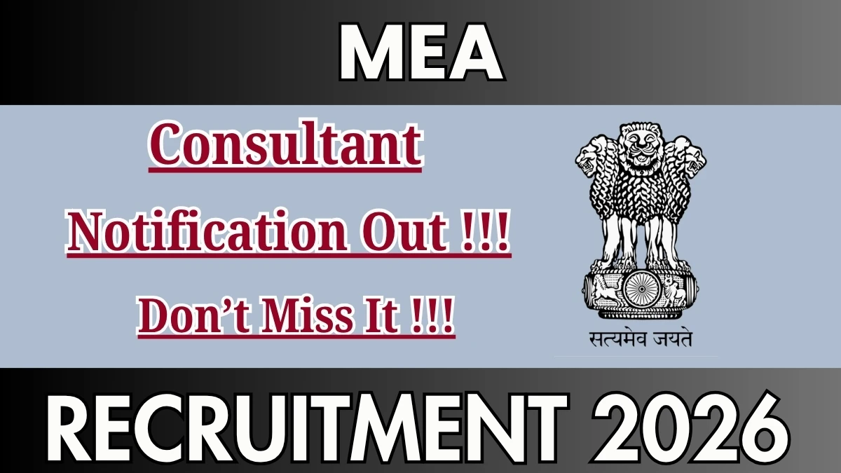 MEA Consultant Recruitment 2026 – Apply Offline