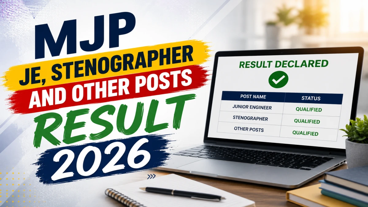 MJP Result 2026 Out for JE, Stenographer & Other Posts