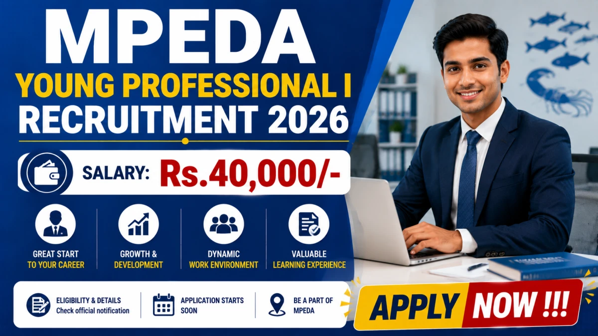 MPEDA Young Professional I Recruitment 2026