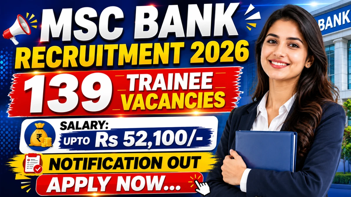 MSC Bank Trainee Recruitment 2026