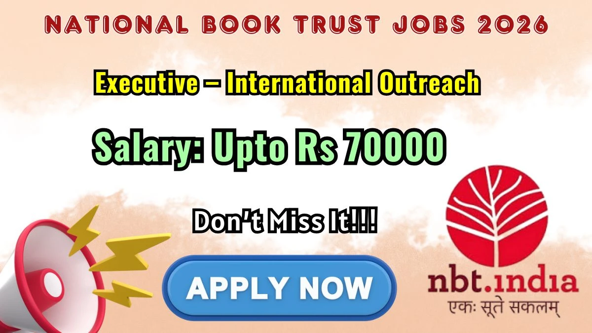 National Book Trust Executive Recruitment 2026