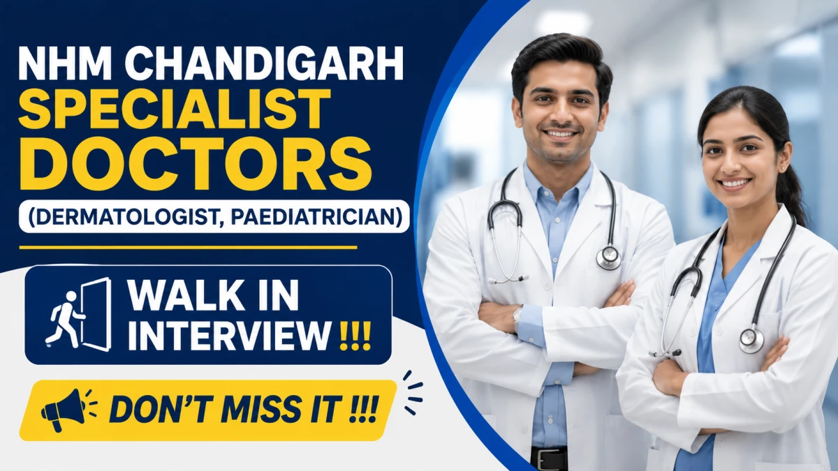 NHM Chandigarh Specialist Doctors Recruitment 2026