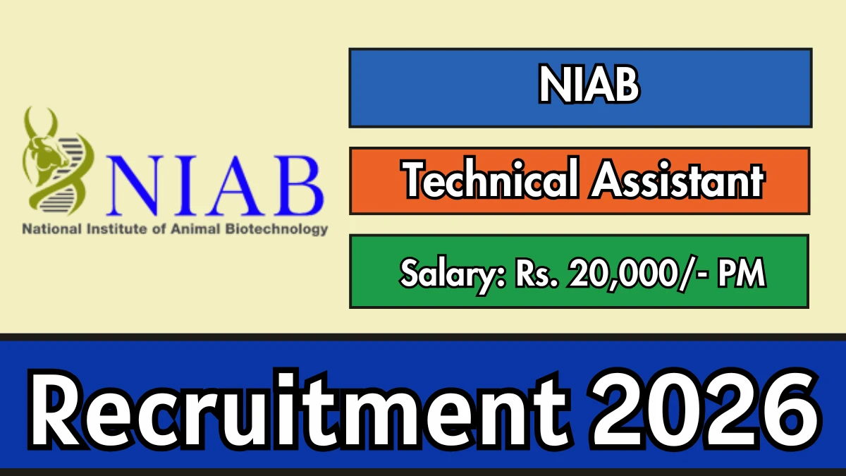 NIAB Technical Assistant Recruitment 2026