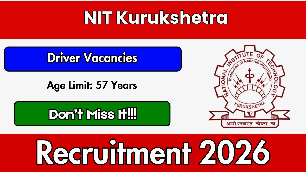 NIT Kurukshetra Driver Recruitment 2026
