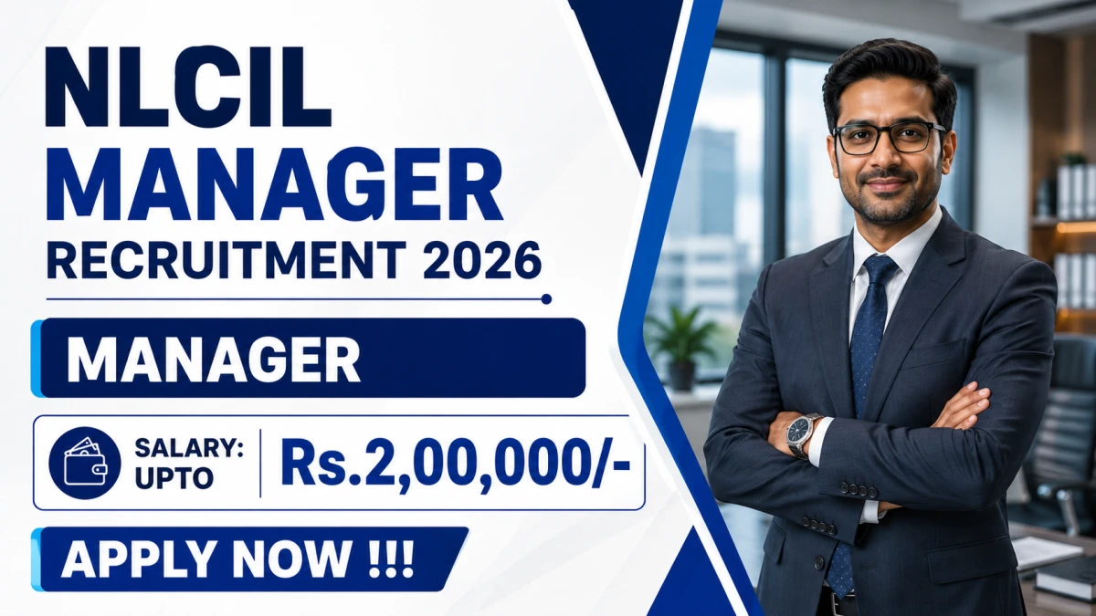 NLCIL Manager Recruitment 2026 – Apply Online