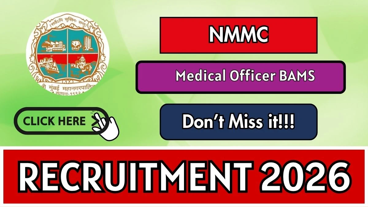 NMMC Medical Officer BAMS Recruitment 2026