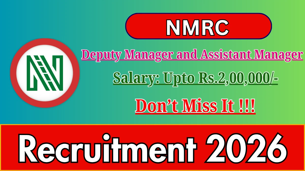 NMRC Recruitment 2026 – Apply Offline for 11 Officers Posts
