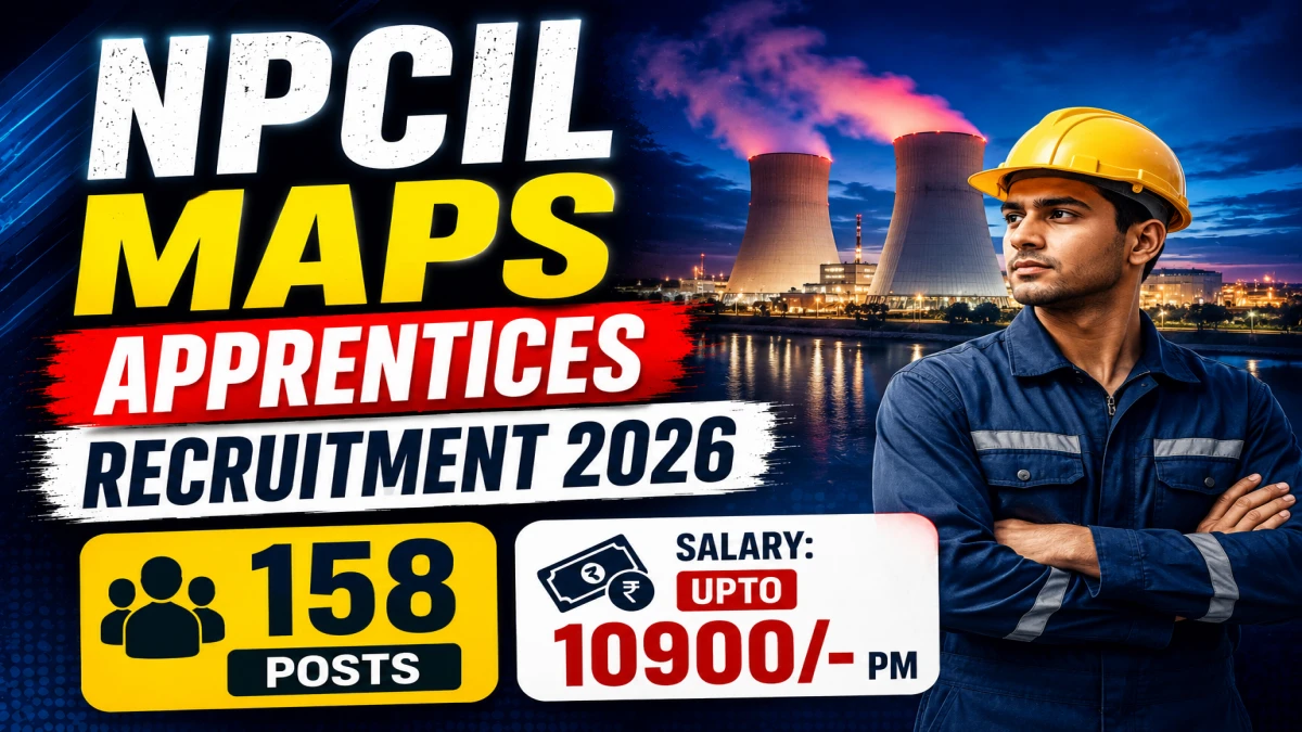 NPCIL Apprentice Recruitment 2026 – 158 Vacancies, Apply Offline, Last Date 30 June
