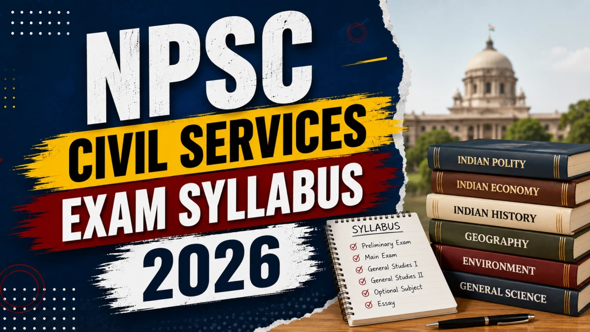 NPSC Civil Services Exam Syllabus and Exam Pattern 2026
