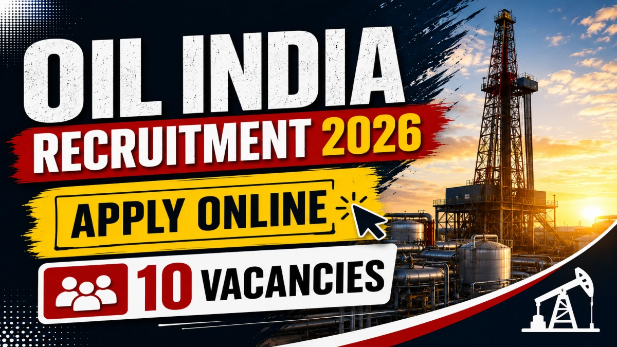 Oil India Recruitment 2026 Notification Out for 10 Executive Posts Apply Online