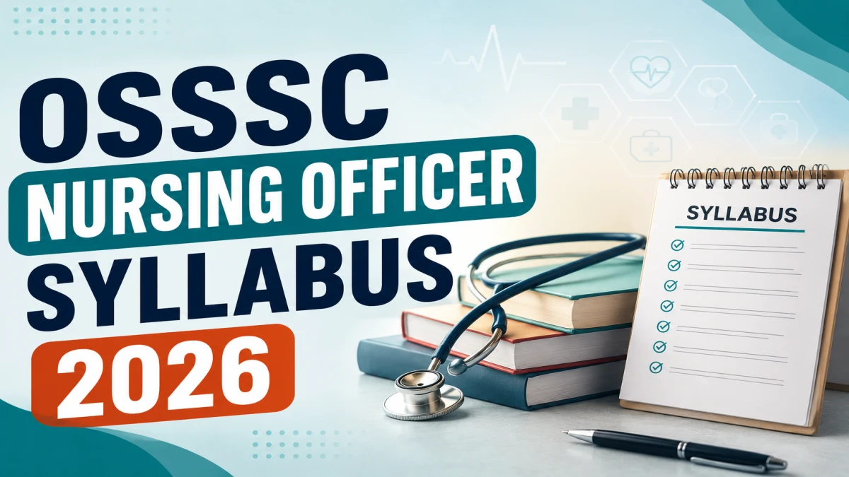 OSSSC Nursing Officer Syllabus 2026