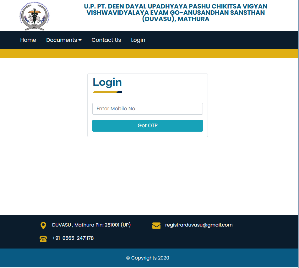 DUVASU Mathura PVT Result 2026