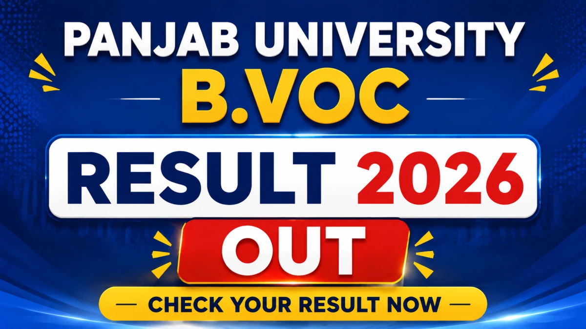 Panjab University B.Voc Result 2026 Out