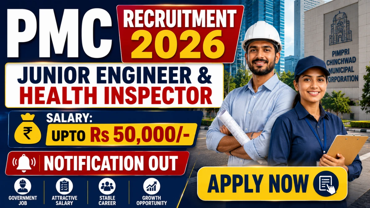 PMC Recruitment 2026 Notification Out