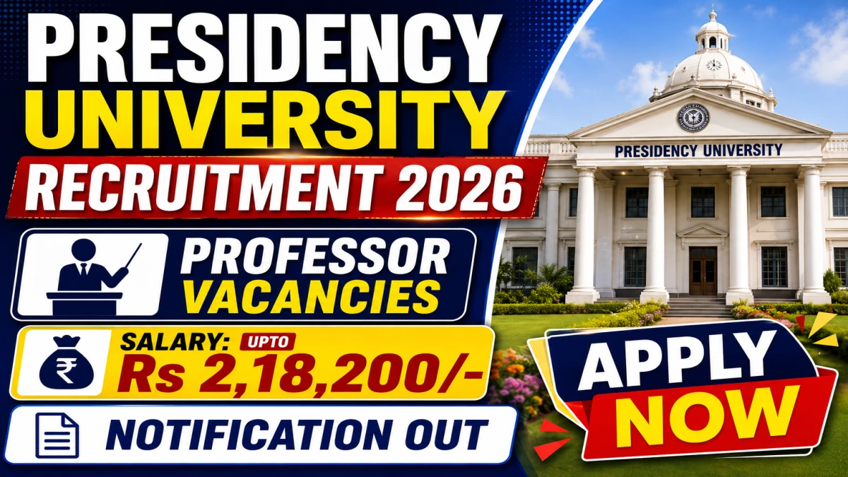 Presidency University Professor Recruitment 2026