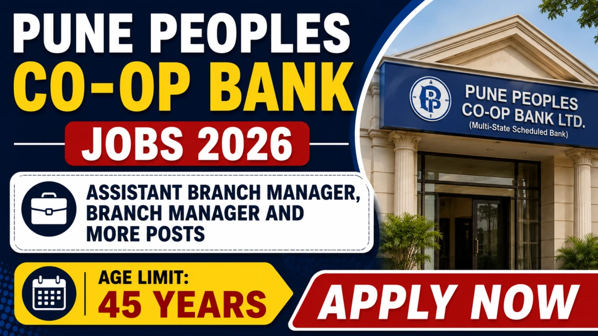 Pune Peoples Co-Op Bank Recruitment 2026
