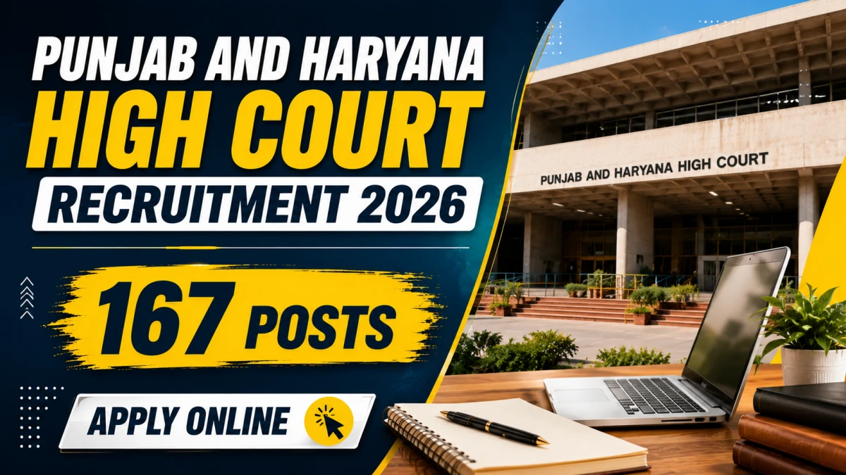 Punjab & Haryana High Court Recruitment 2026 – 167 Safai Sewak & Mali Vacancies Apply by 30 June