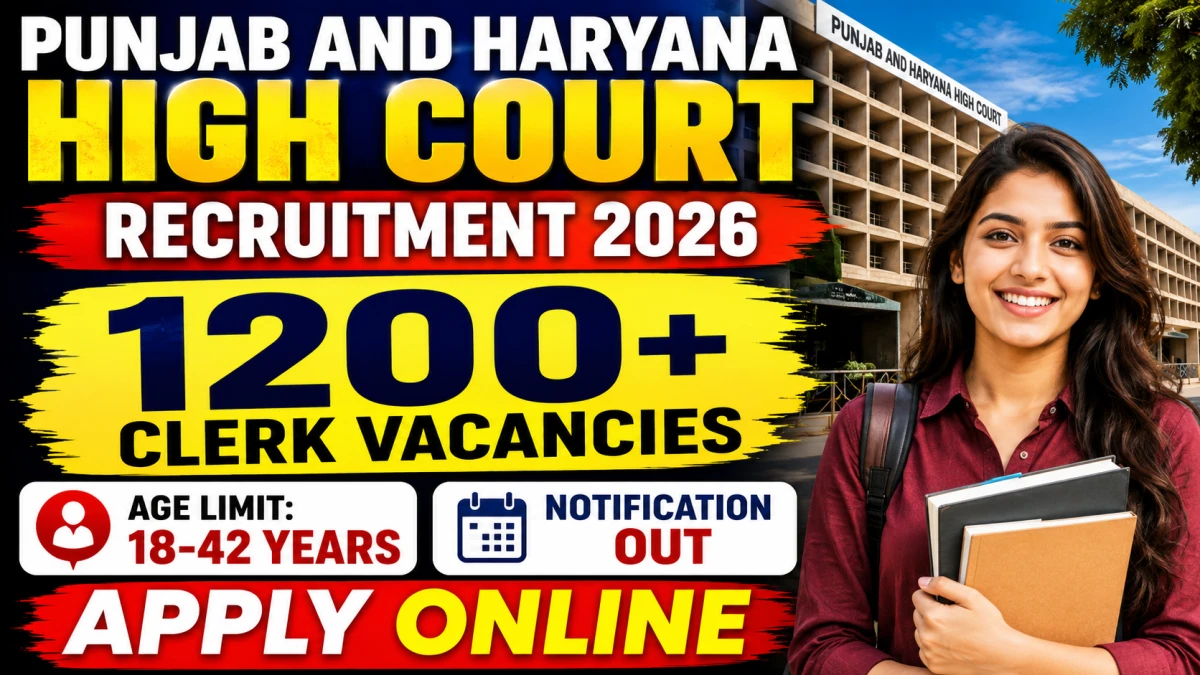 Haryana High Court Clerk Vacancy 2026 Notification Out