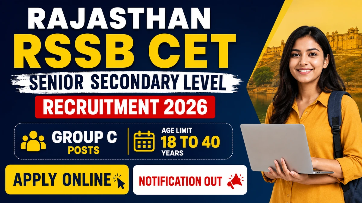 Rajasthan RSSB CET Senior Secondary Level Notification 2026 Out