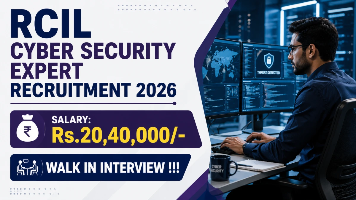 RCIL Cyber Security Expert Recruitment 2026