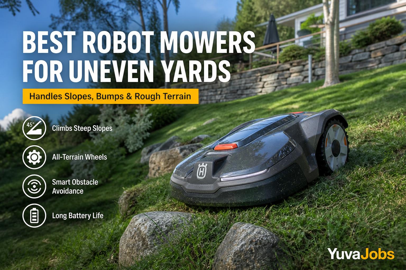 Best Robot Mowers for Uneven Yards in 2026