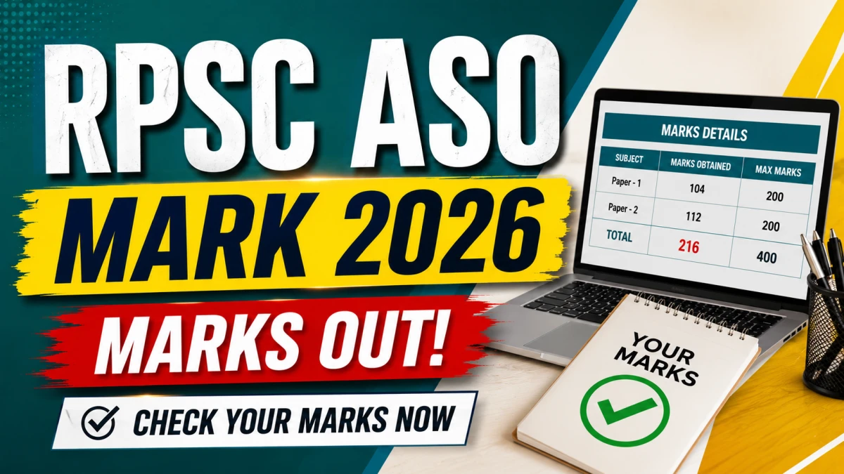 RPSC ASO Mark 2026 – Check Assistant Statistical Officer Marks for Exam 2024