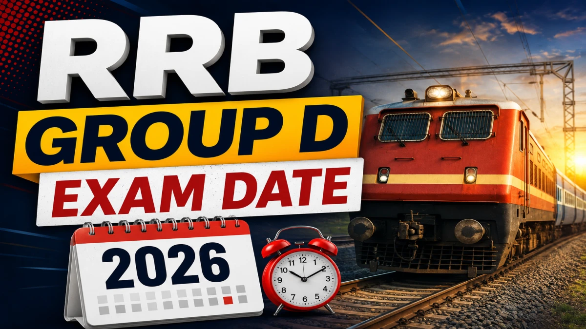 RRB Group D Exam Date 2026 (CEN 09/2025)