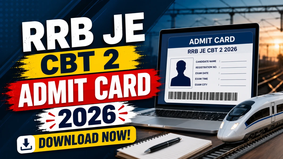 RRB JE CBT 2 Admit Card 2026 Out