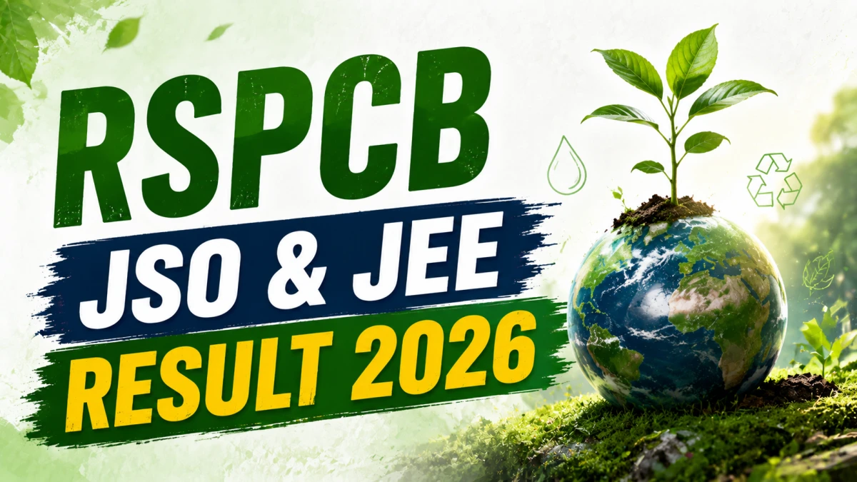 RSPCB JSO & JEE Result 2026 Out