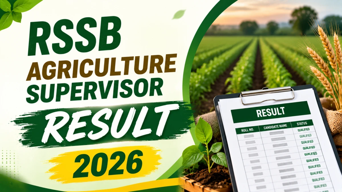 RSSB Agriculture Supervisor Result 2026 Out