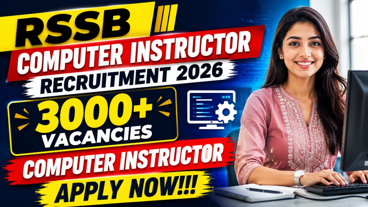 RSSB Senior and Basic Computer Instructor Recruitment 2026 – Apply Online for 3951 Posts, Last Date 23 June