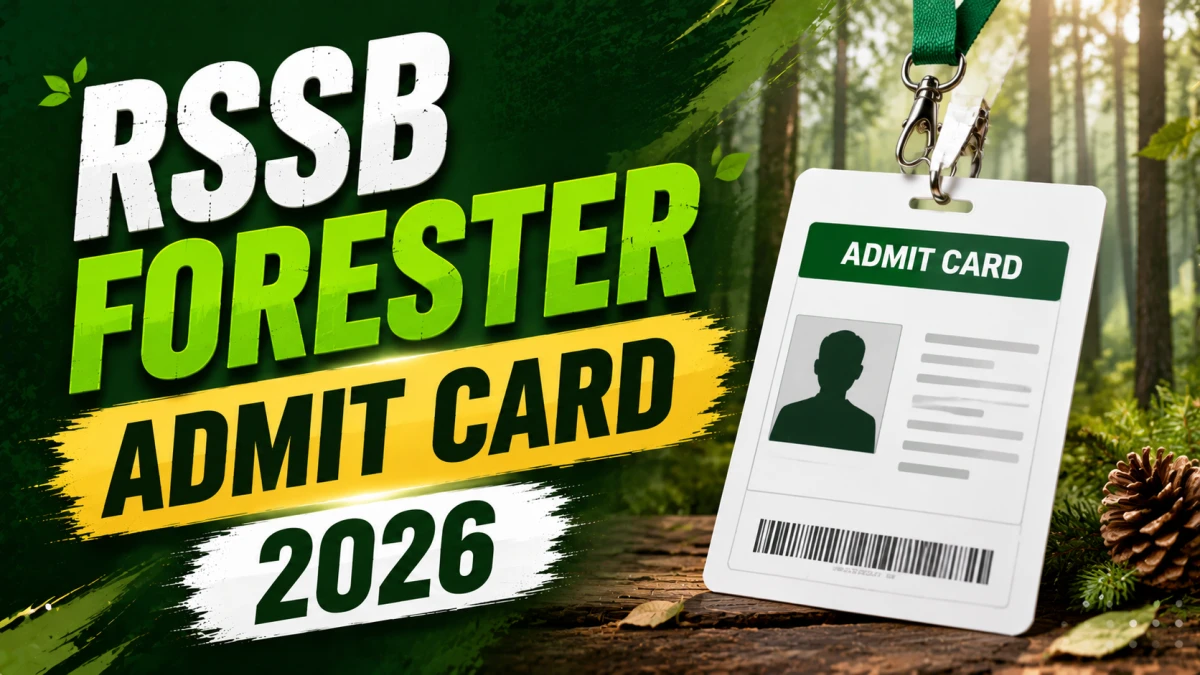 RSSB Forester Admit Card 2026