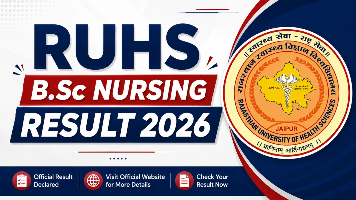 RUHS B.Sc Nursing Result 2026 (Out) – Direct Link to Check @ ruhsraj.org