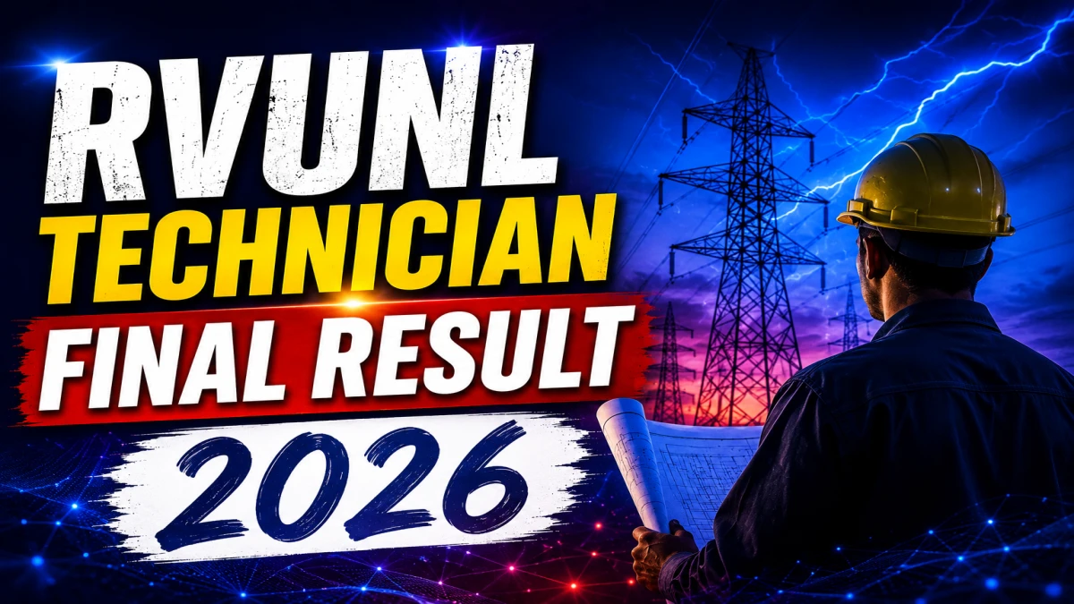 RVUNL Technician Final Result 2026 OUT (Direct Link)