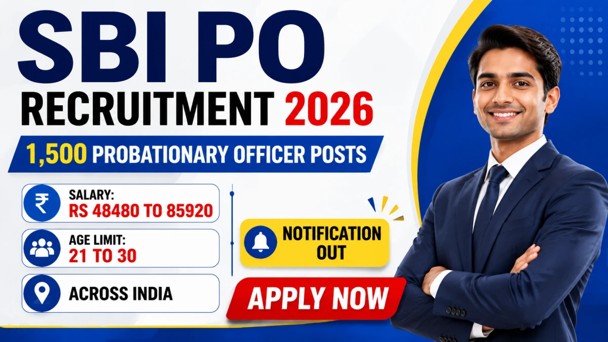 SBI PO 2026 Notification PDF Out